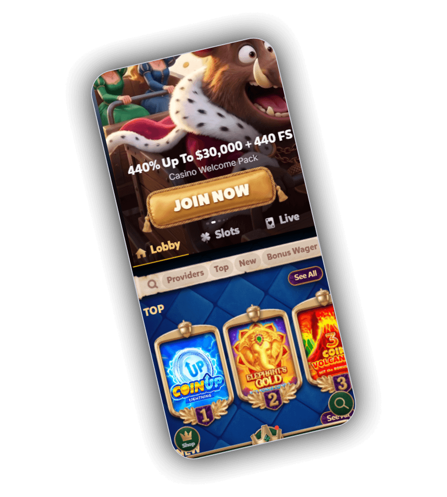 Ingangszaal van Kingia Casino met plattegrond en informatieboekje op de leestafel